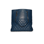 Bolsa Chanel azul Maxi Shopper 
